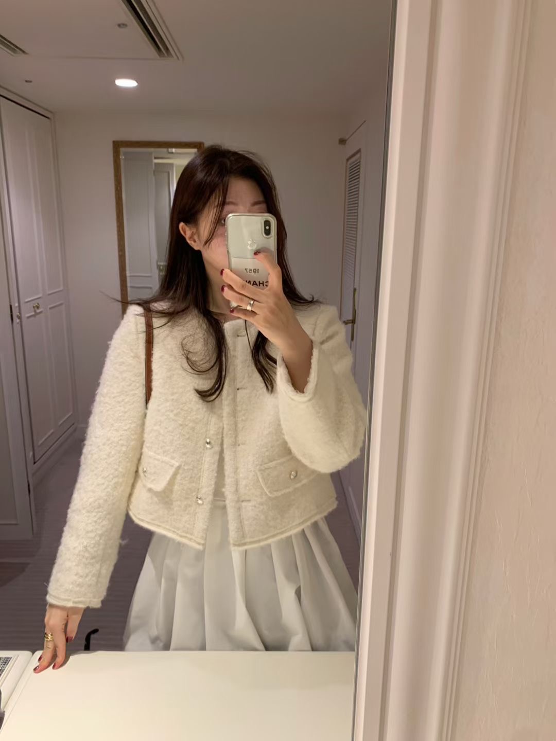 PYT-ot東大門㊣直郵女士新品時尚25秋冬真品職業夾克粗花呢pretty young thing夾克圖色1