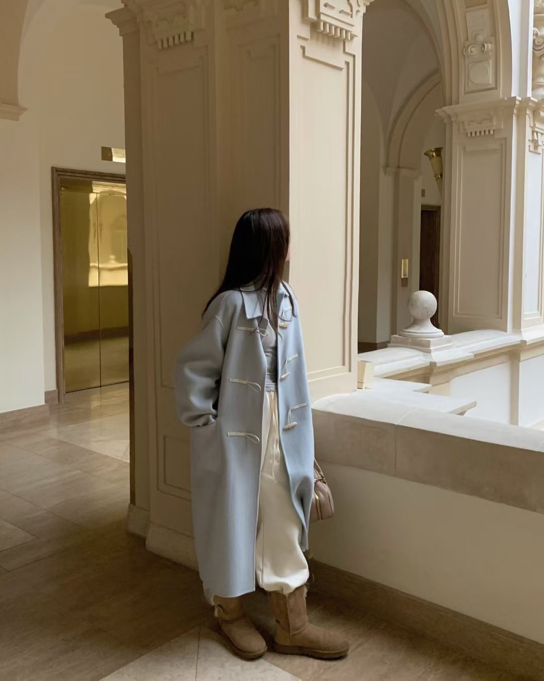 PYT-ot東大門㊣實拍女裝新品熱賣休閑人氣推薦職業中長款大衣pretty young thing中長款大衣圖色2