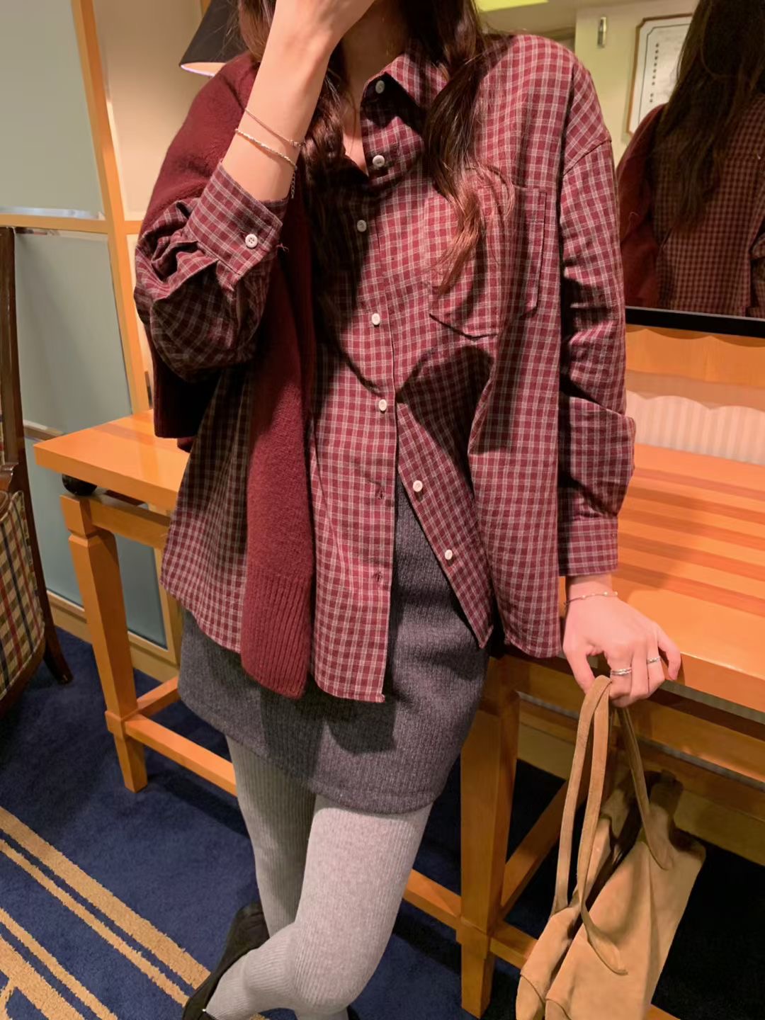 PYT-ot韓國代購㊣女士新款時尚熱賣25秋冬真品休閑襯衫蕾絲衫pretty young thing襯衫/蕾絲衫圖色1