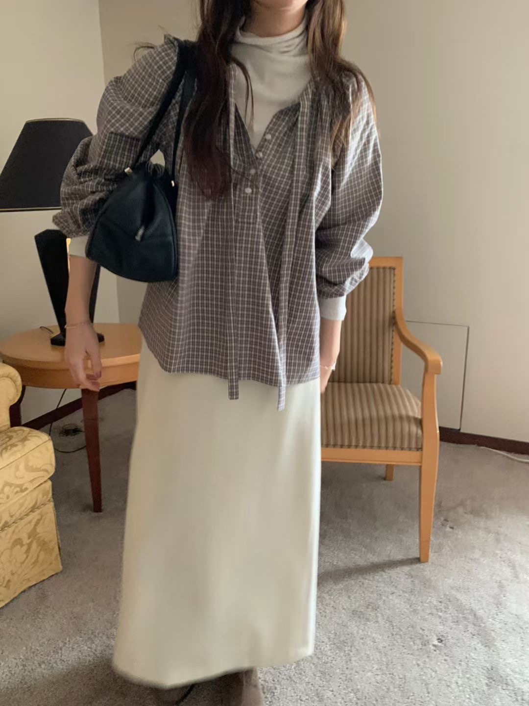 PYT-ot東大門㊣實拍女裝新品時尚人氣休閑職業推薦襯衫蕾絲衫pretty young thing襯衫/蕾絲衫