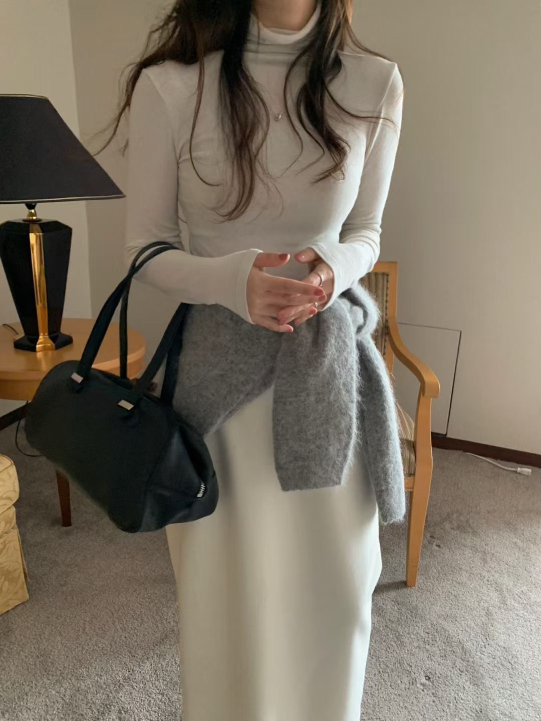 PYT-ot東大門㊣代購女裝新款推薦真品休閑熱賣長袖T恤羊毛pretty young thing長袖T恤