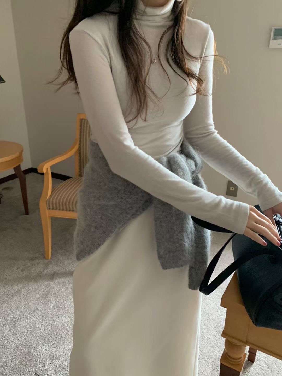 PYT-ot東大門㊣代購女裝新款推薦真品休閑熱賣長袖T恤羊毛pretty young thing長袖T恤圖色2