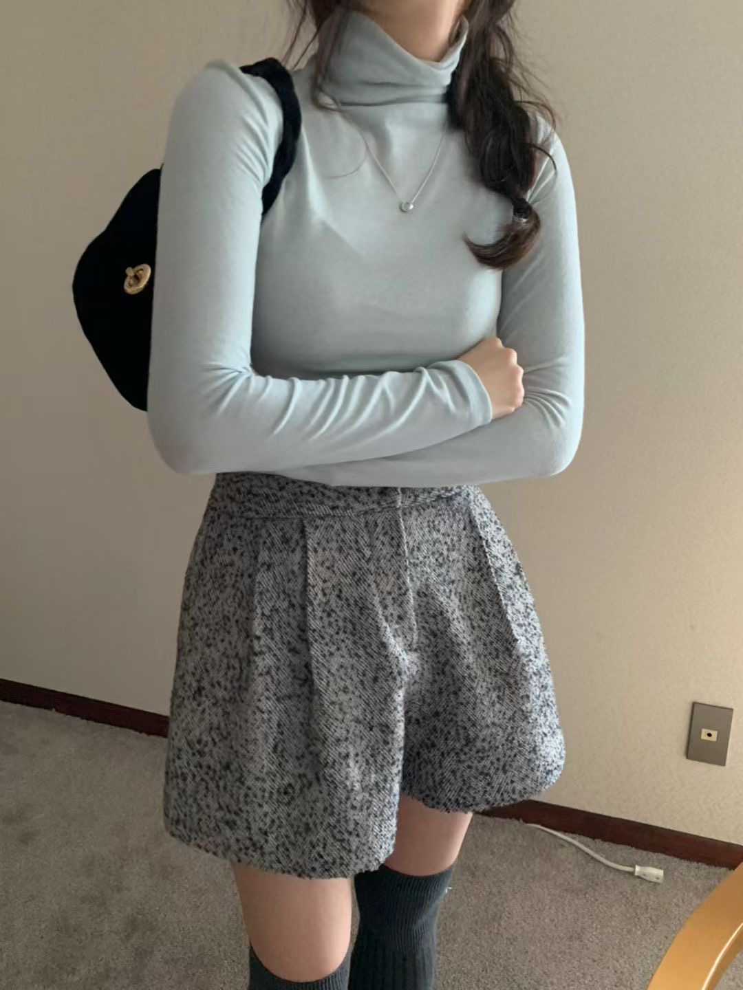 PYT-ot東大門㊣代購女裝新款推薦真品休閑熱賣長袖T恤羊毛pretty young thing長袖T恤圖色3