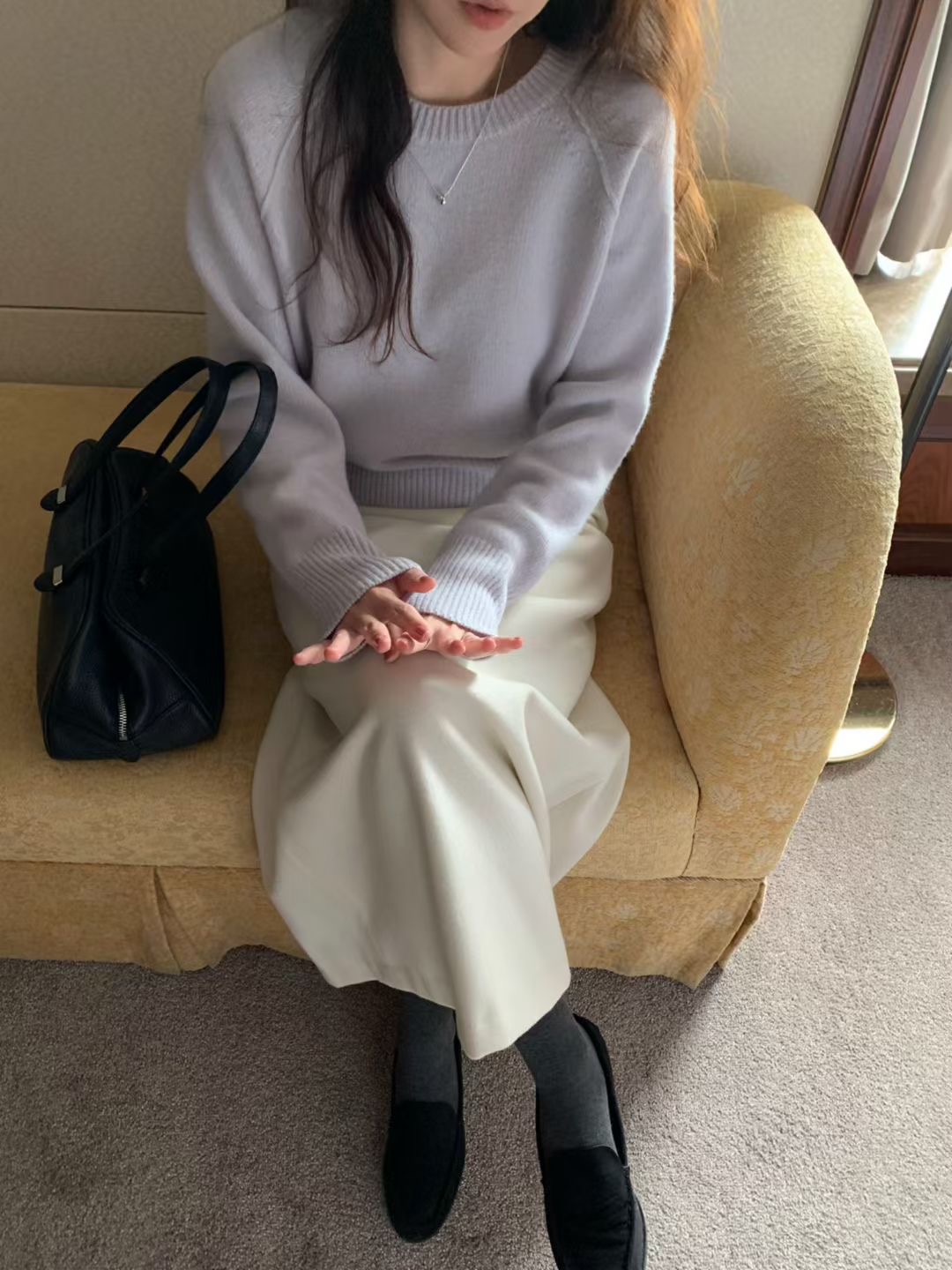 PYT-ot東大門㊣實拍女士新品人氣時尚休閑25秋冬真品職業毛衣pretty young thing毛衣圖色3