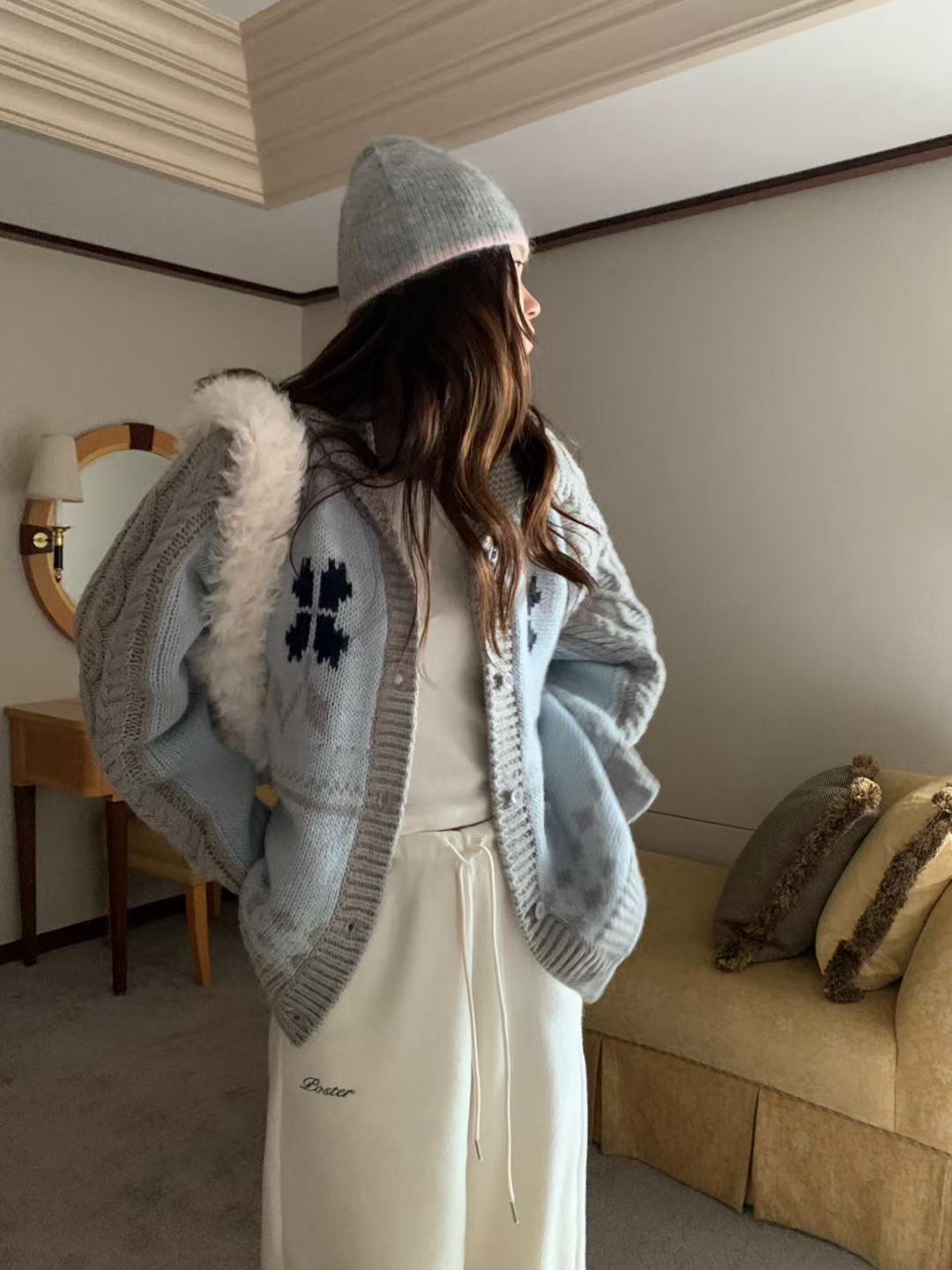 PYT-ot東大門㊣直郵女裝新品推薦熱賣25秋冬人氣職業休閑毛衣pretty young thing毛衣