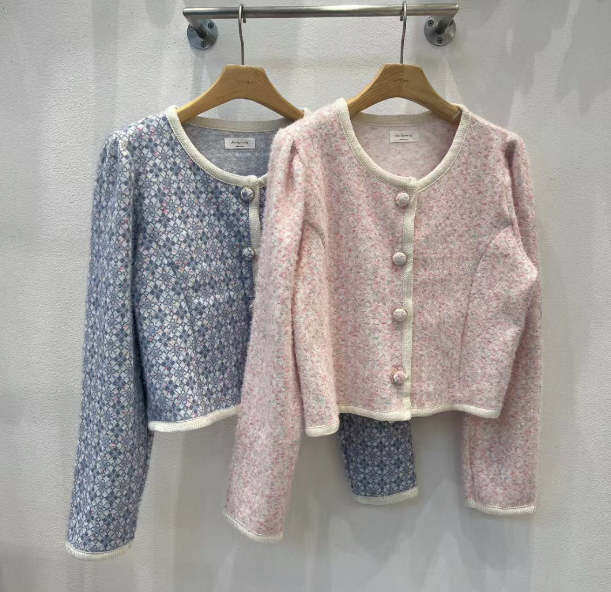 HOLYMOLY韓國代購㊣女裝新款職業熱賣人氣推薦休閑真品夾克HOLYMOLY夾克圖色1左一色