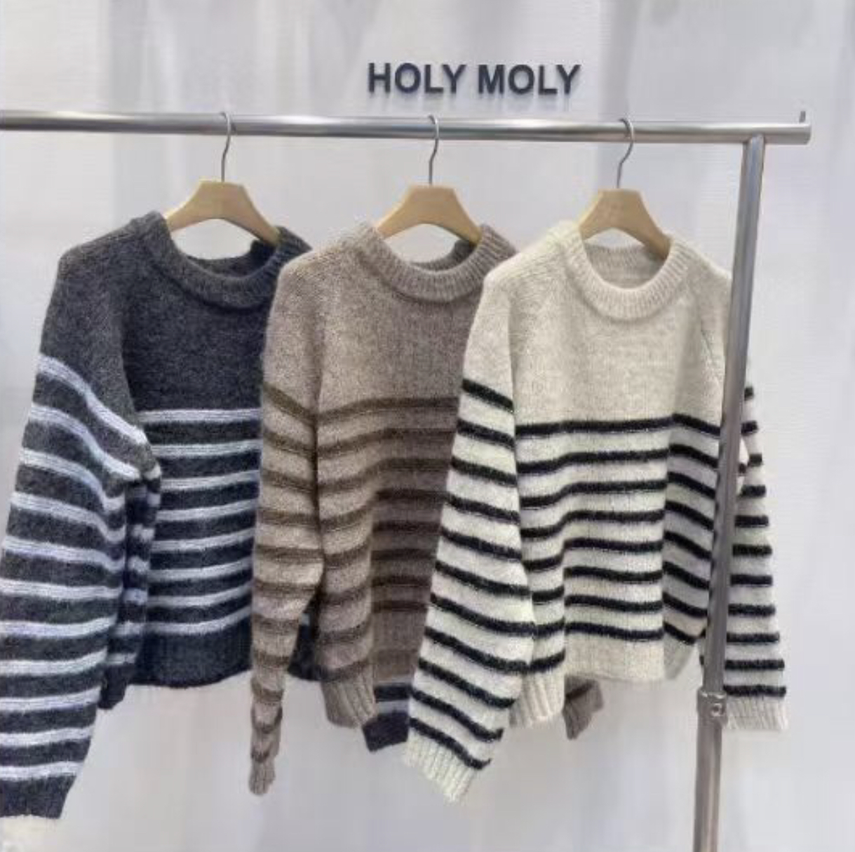 HOLYMOLY韓國直郵㊣女裝新品25秋冬職業時尚人氣推薦休閑毛衣HOLYMOLY毛衣圖色1左一色