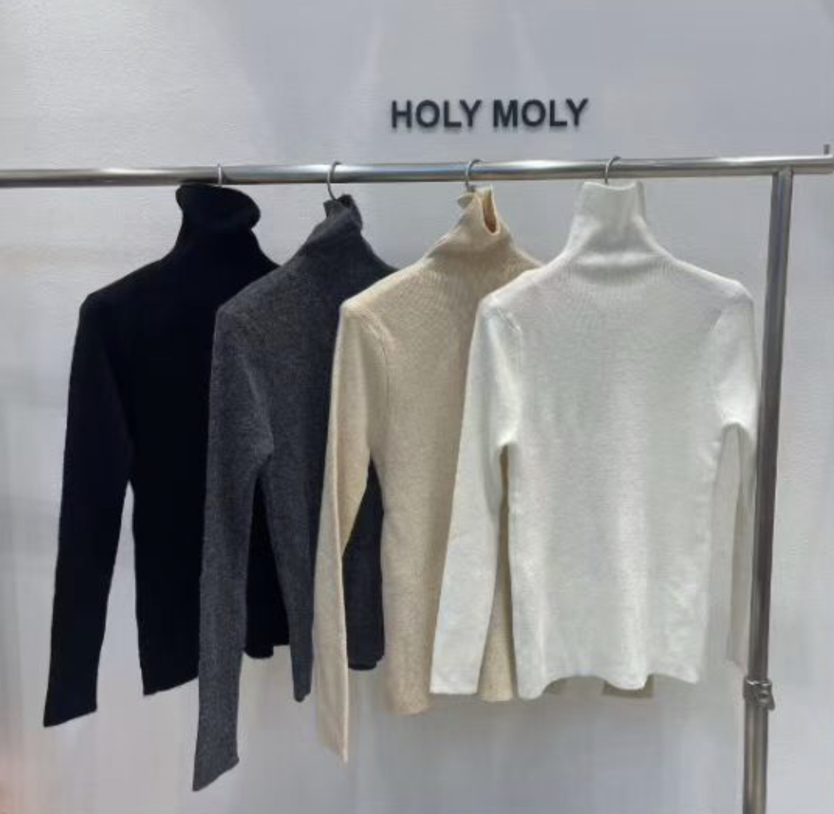 HOLYMOLY東大門㊣直郵女裝新款25秋冬熱賣職業時尚針織衫抓絨HOLYMOLY針織衫圖色3左三色
