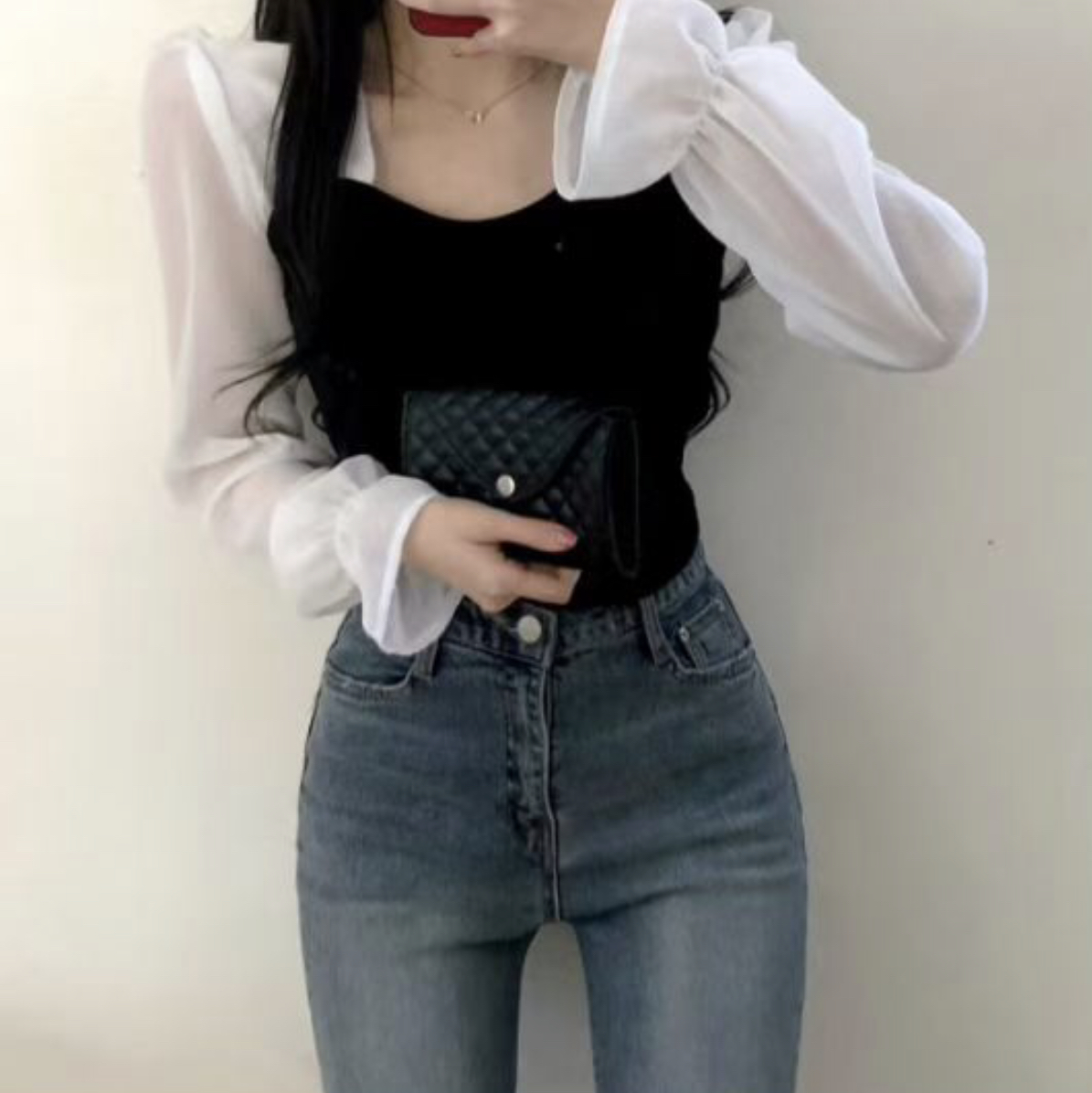 HOLYMOLY韓國代購㊣女裝新品時尚推薦25秋冬真品襯衫蕾絲衫HOLYMOLY襯衫/蕾絲衫圖色1