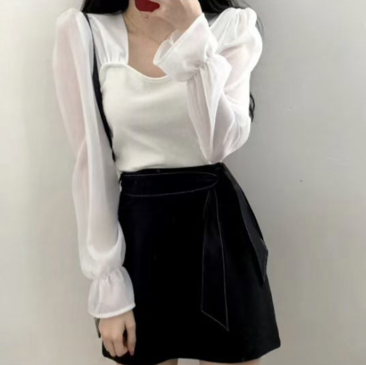 HOLYMOLY韓國代購㊣女裝新品時尚推薦25秋冬真品襯衫蕾絲衫HOLYMOLY襯衫/蕾絲衫圖色2