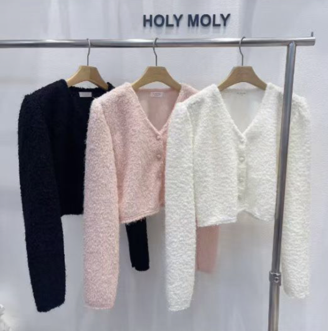 HOLYMOLY韓國直郵㊣女裝新款人氣熱賣休閑推薦25秋冬針織衫HOLYMOLY針織衫圖色1左一色