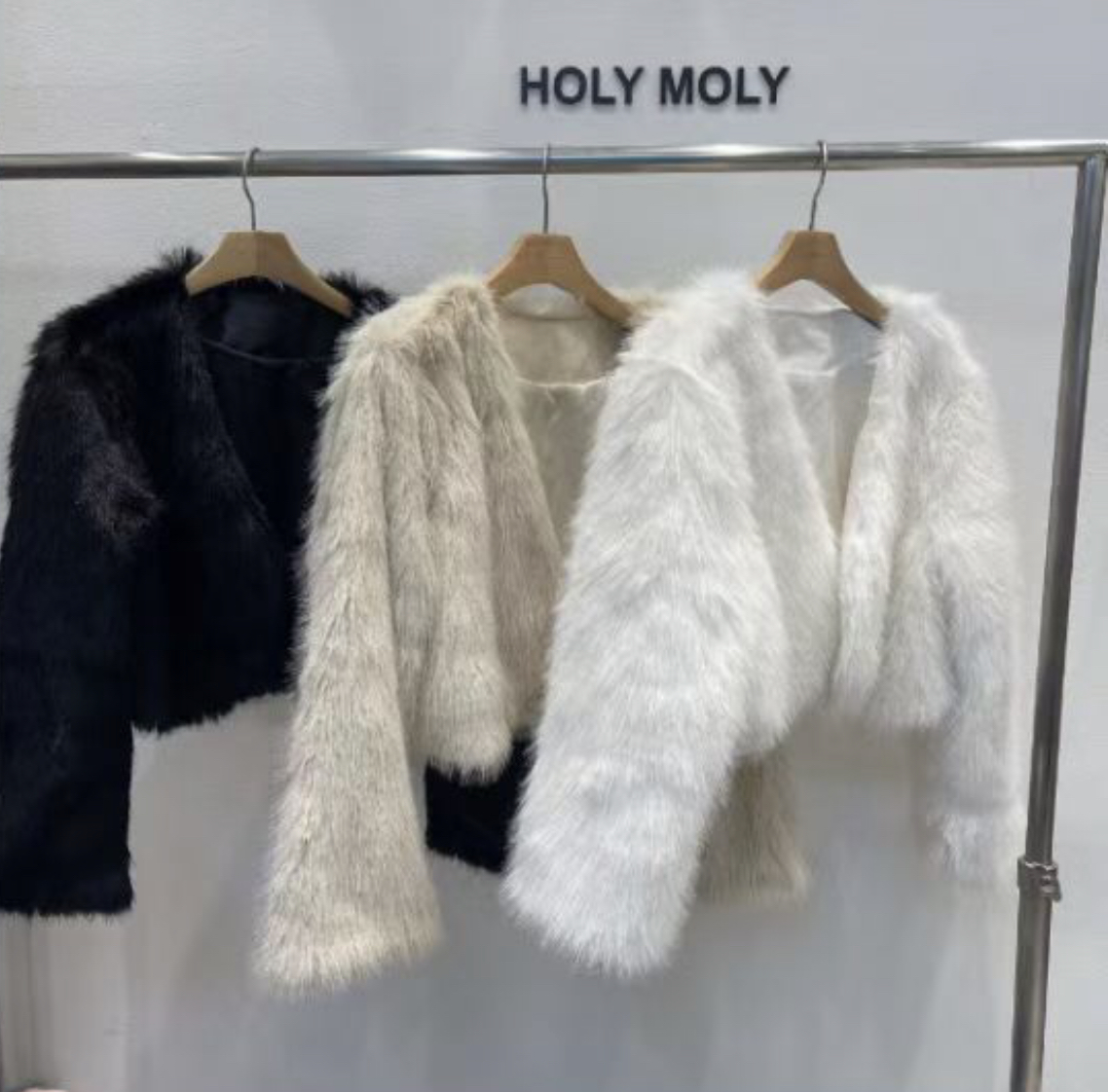 HOLYMOLY東大門㊣直郵女士新款時尚推薦休閑真品人氣夾克狐貍HOLYMOLY夾克圖色1左一色