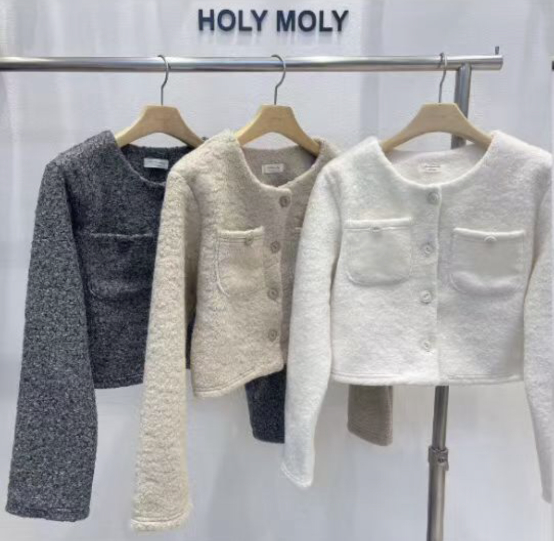 HOLYMOLY東大門㊣實拍女裝新款推薦職業時尚休閑熱賣25秋冬夾克HOLYMOLY夾克