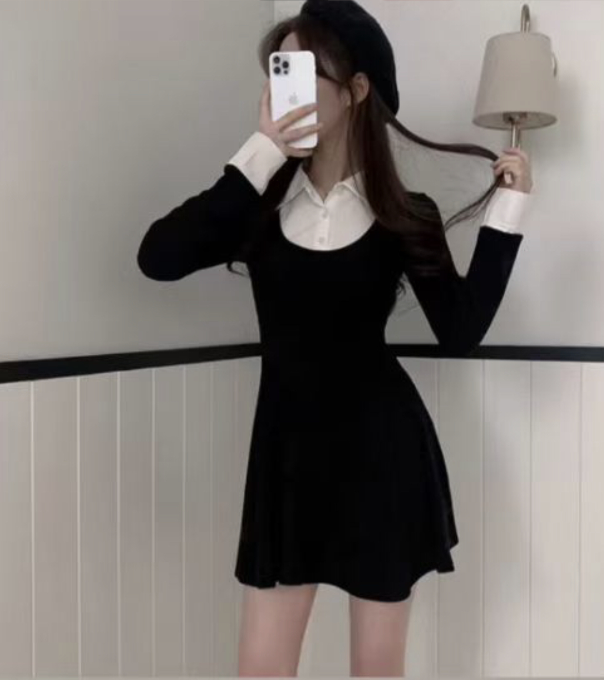 HOLYMOLY韓國直郵㊣女裝新品熱賣人氣職業真品25秋冬連衣裙HOLYMOLY連衣裙圖色2