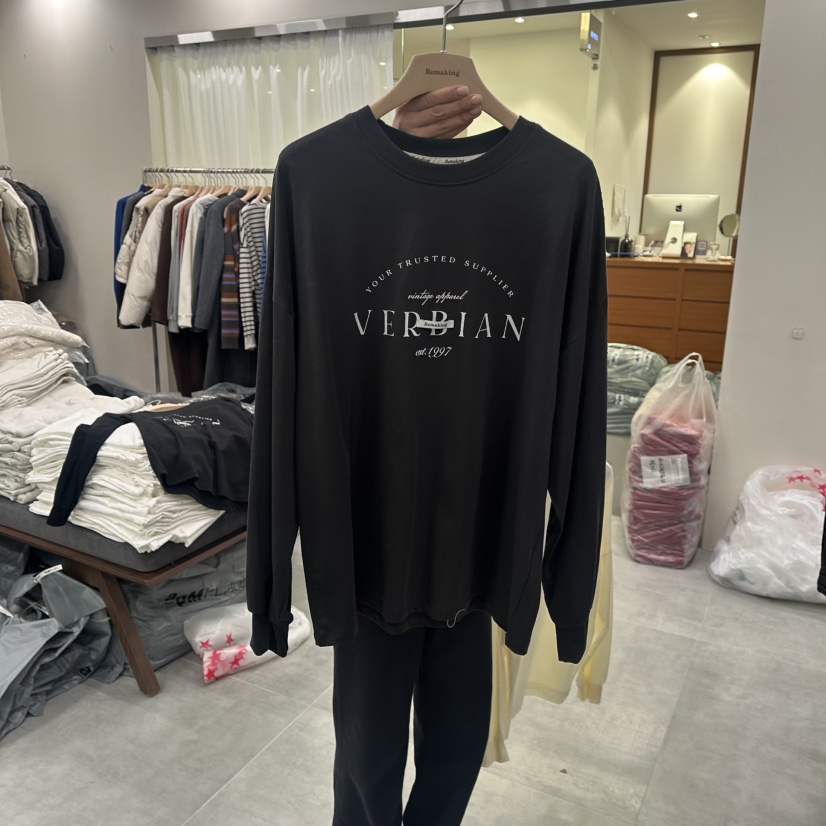 URBANSTORY/REMAKING韓國直郵㊣女裝新品休閑熱賣推薦長袖T恤Remaking/URBANSTORY長袖T恤圖色3