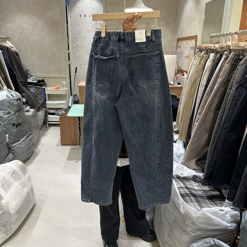DELI JENNY韓國代購㊣女裝新品人氣推薦25秋冬時尚職業牛仔褲DELI JENNY牛仔褲