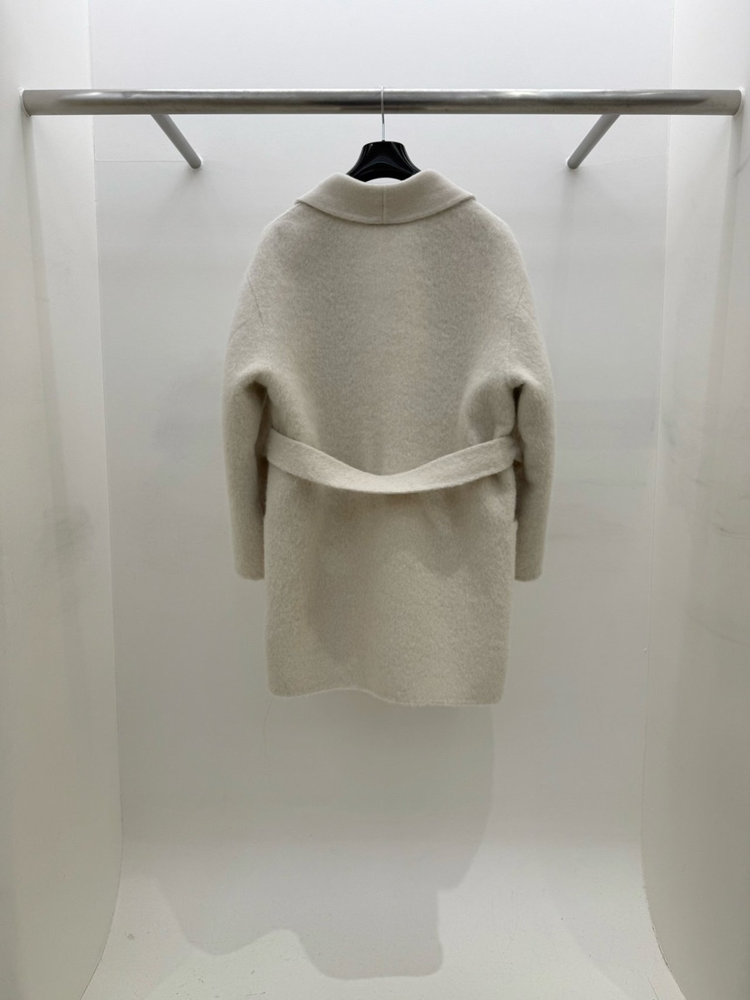 EDIT韓國代購㊣女裝新品真品25秋冬熱賣職業短款大衣含腰帶EDIT短款大衣