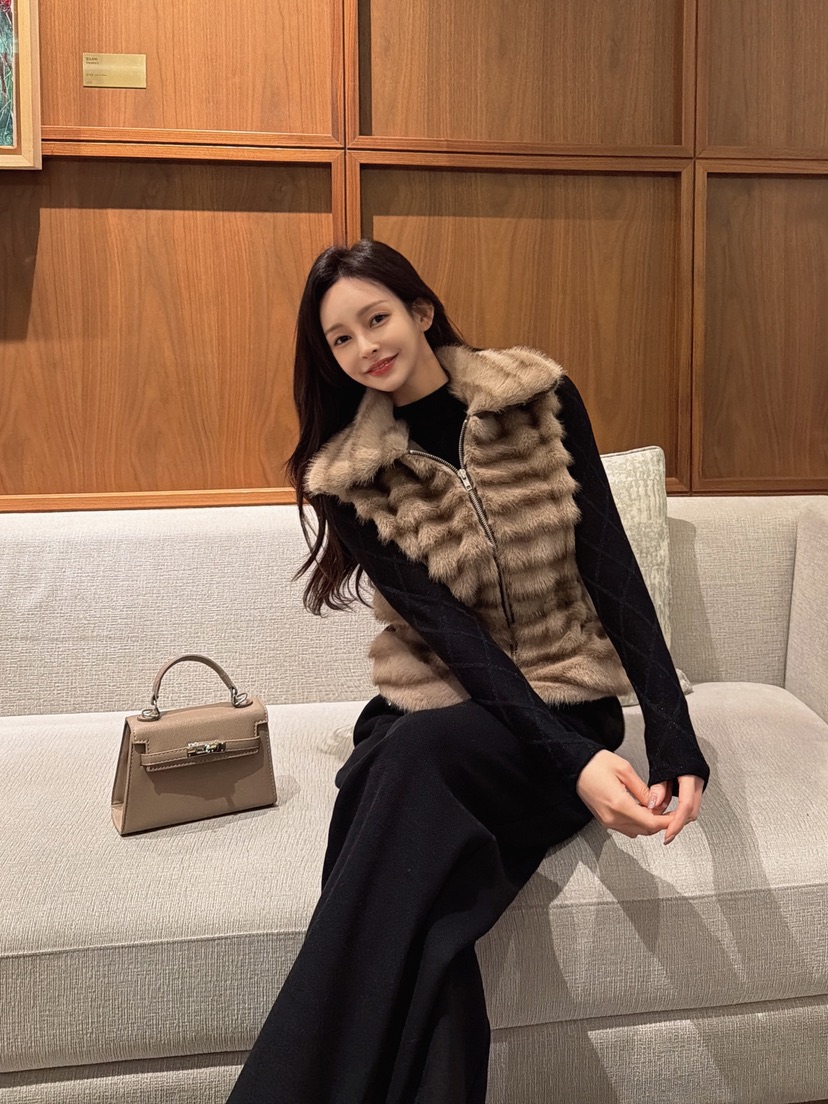 CLOTH東大門㊣實拍女裝新款真品職業人氣熱賣推薦休閑馬甲貂皮CLOTH馬甲