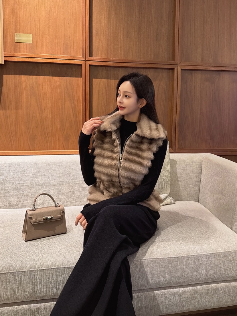 CLOTH東大門㊣實拍女裝新款真品職業人氣熱賣推薦休閑馬甲貂皮CLOTH馬甲