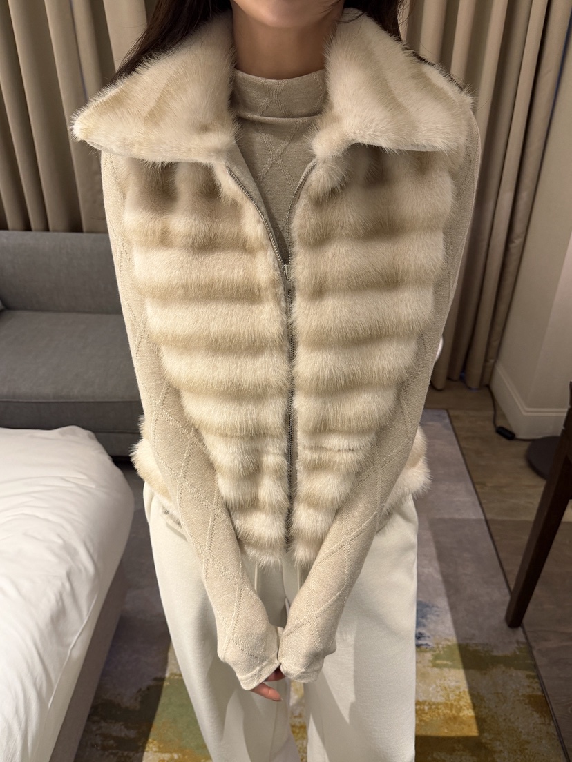 CLOTH東大門㊣實拍女裝新款真品職業人氣熱賣推薦休閑馬甲貂皮CLOTH馬甲圖色1