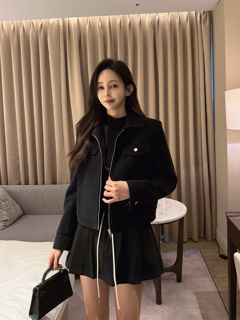 CLOTH東大門㊣直郵女裝新品職業休閑真品時尚25秋冬裙褲絲絨CLOTH裙褲