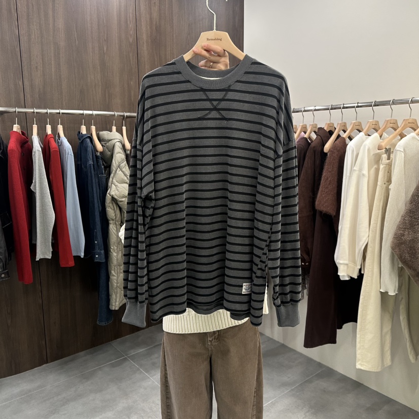 URBANSTORY/REMAKING韓國代購㊣女士新款25秋冬職業長袖T恤Remaking/URBANSTORY長袖T恤圖色3