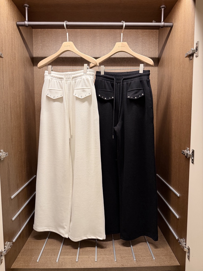 CLOTH東大門㊣實拍女士新款熱賣休閑職業人氣休閑褲口袋抓絨CLOTH休閑褲