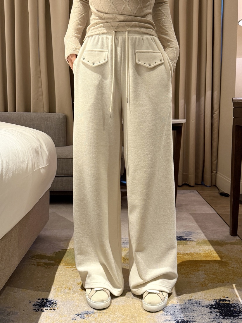 CLOTH東大門㊣實拍女士新款熱賣休閑職業人氣休閑褲口袋抓絨CLOTH休閑褲圖色1