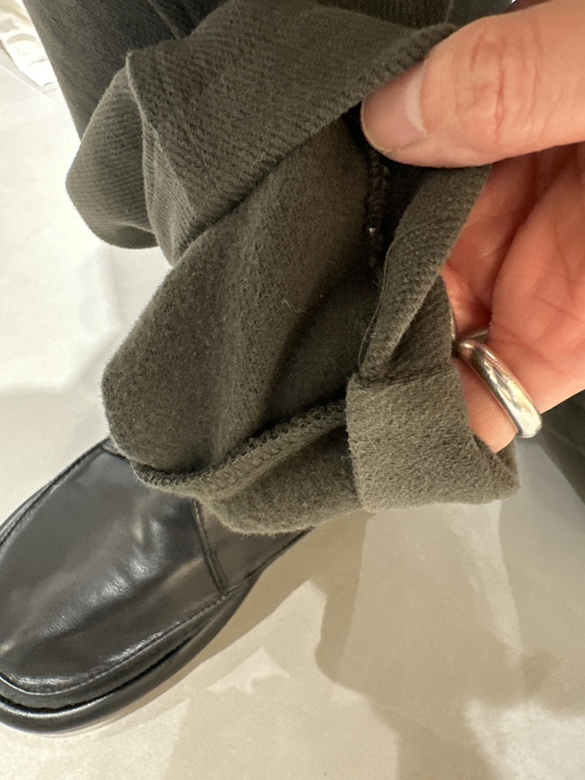 TAKE TEE東大門㊣代購女士新款時尚推薦休閑褲加絨抓絨圓領TAKE TEE休閑褲