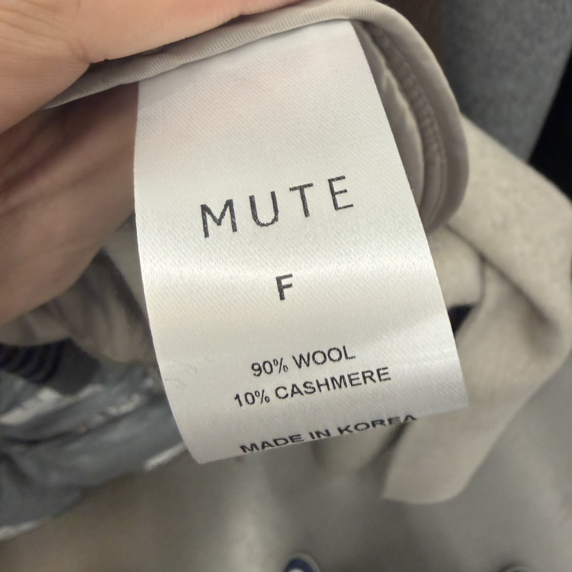 MUTE-P韓國直郵㊣女士新品25秋冬真品中長款大衣含腰帶含圍巾MUTE中長款大衣