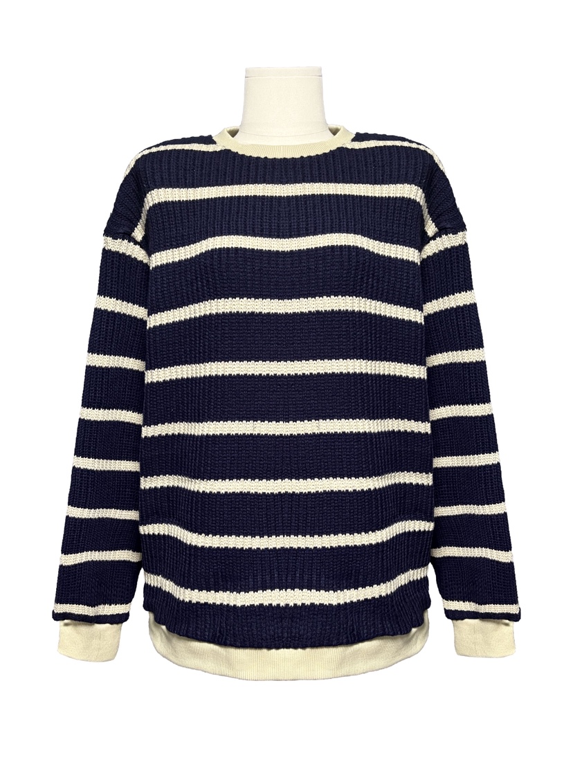 MURREN東大門㊣實拍女裝新款25秋冬休閑推薦真品時尚針織衫MURREN針織衫圖色2藏藍