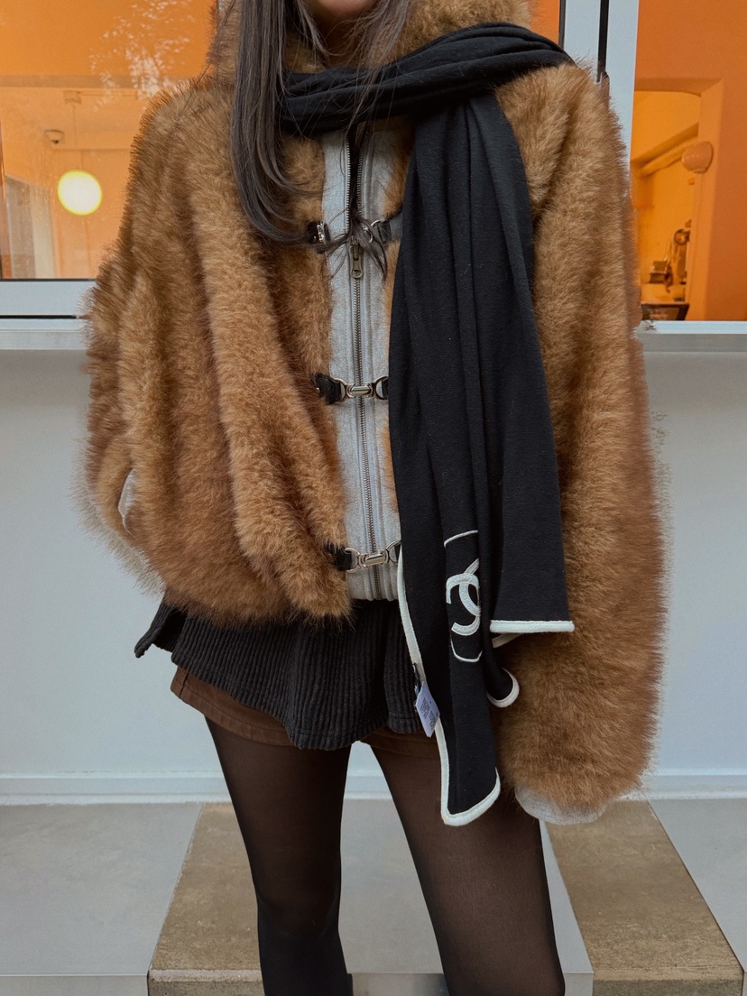 81 MARKET-L韓國直郵㊣女裝新款推薦人氣熱賣短款大衣里外穿81 MARKET-L短款大衣