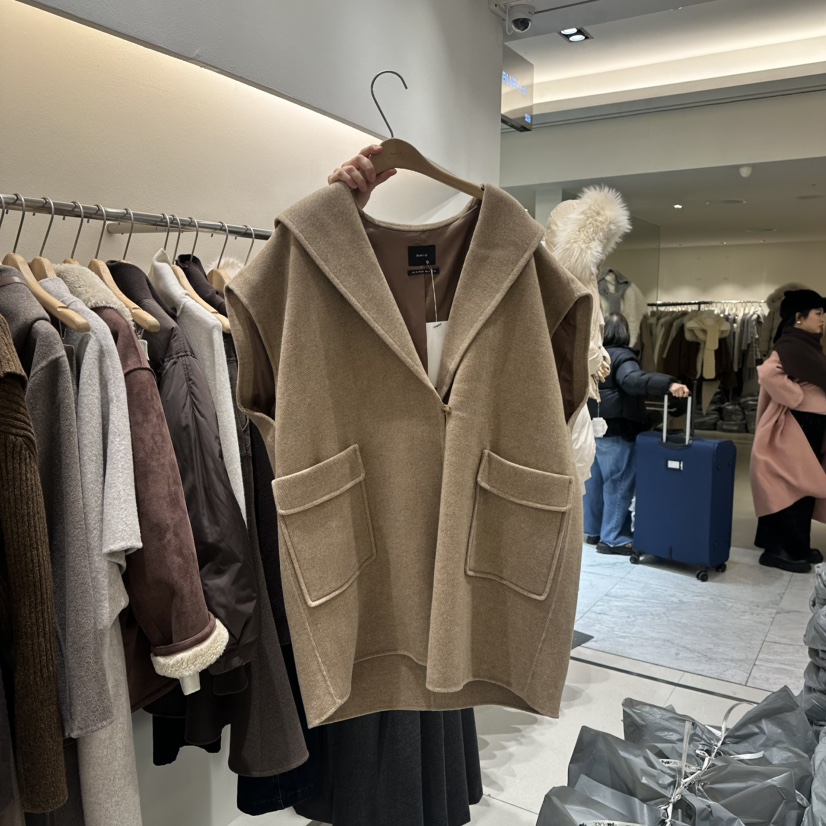 BLUEI-D韓國代購㊣女裝新品推薦熱賣時尚真品休閑25秋冬馬甲Blue i-d馬甲圖色1