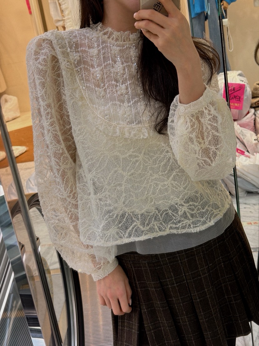 81 MARKET-L東大門㊣代購女裝新款時尚人氣職業襯衫蕾絲衫81 MARKET-L襯衫/蕾絲衫