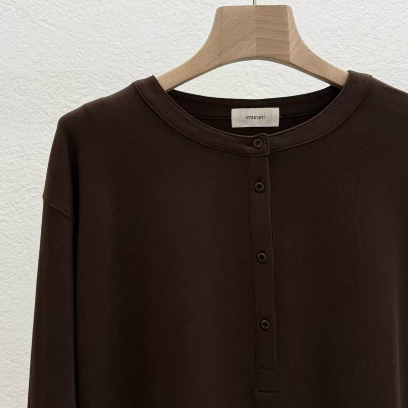 STATEMENT韓國直郵㊣女裝新品休閑人氣熱賣真品25秋冬長袖T恤STATEMENT長袖T恤