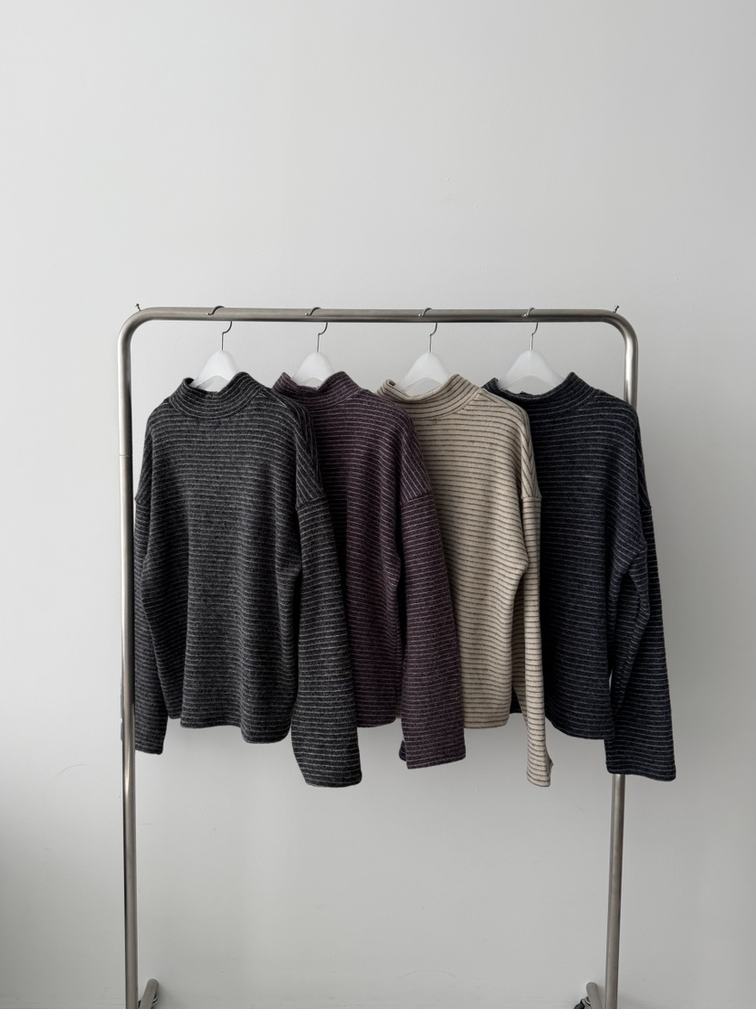 RIVER RAIN韓國直郵㊣女士新款真品時尚職業25秋冬長袖T恤紐扣RIVER RAIN長袖T恤