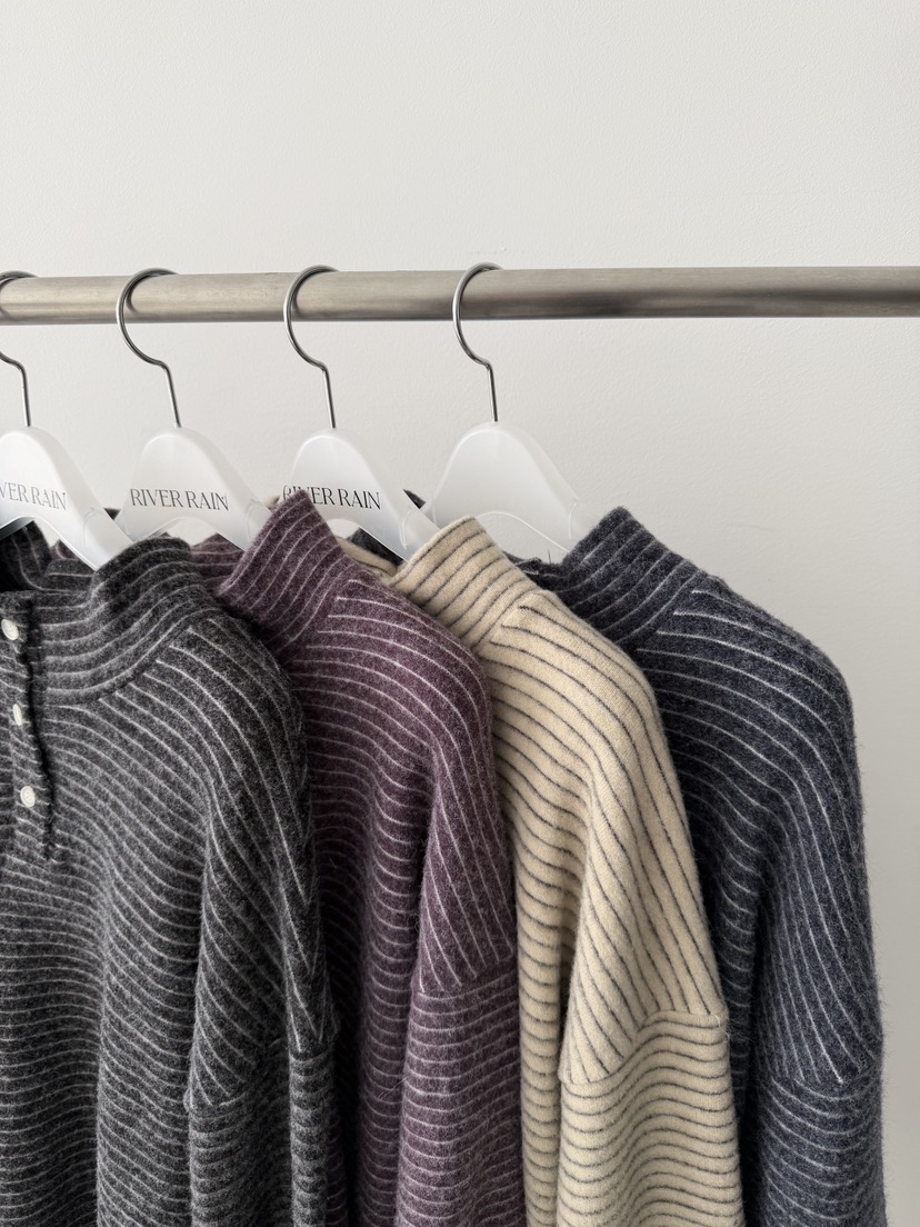 RIVER RAIN韓國直郵㊣女士新款真品時尚職業25秋冬長袖T恤紐扣RIVER RAIN長袖T恤