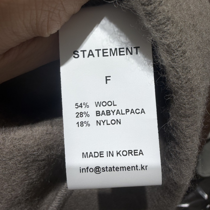 STATEMENT東大門㊣直郵女士新品人氣25秋冬真品推薦短款大衣STATEMENT短款大衣