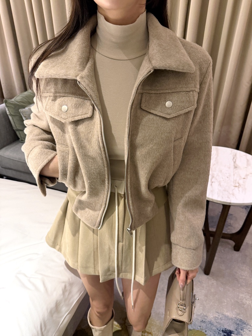 CLOTH東大門㊣代購女裝新品人氣真品休閑職業推薦熱賣25秋冬夾克CLOTH夾克圖色2