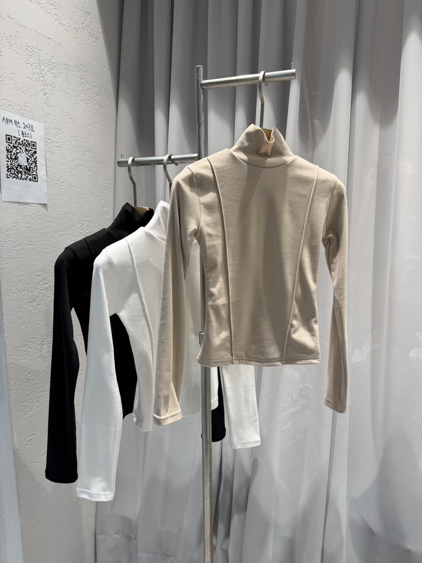 CLOTH東大門㊣實拍女士新款人氣休閑熱賣25秋冬真品長袖T恤CLOTH長袖T恤圖色1左一色