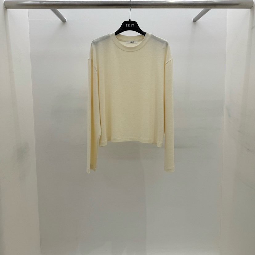 EDIT東大門㊣直郵女士新款熱賣職業真品時尚25秋冬人氣長袖T恤EDIT長袖T恤圖色1