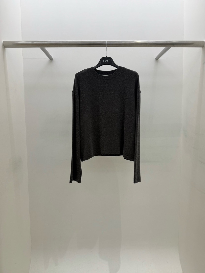 EDIT東大門㊣直郵女士新款熱賣職業真品時尚25秋冬人氣長袖T恤EDIT長袖T恤圖色3墨色