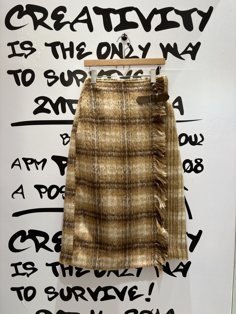 2ND K東大門㊣實拍女士新款25秋冬推薦人氣真品職業長裙格子2ND K長裙圖色2