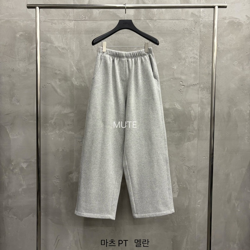 MUTE-P韓國直郵㊣女裝新品推薦職業真品時尚人氣休閑休閑褲MUTE休閑褲圖色2花灰色