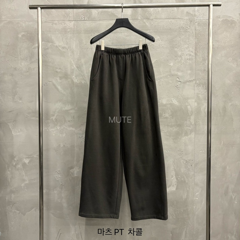 MUTE-P韓國直郵㊣女裝新品推薦職業真品時尚人氣休閑休閑褲MUTE休閑褲圖色4墨色