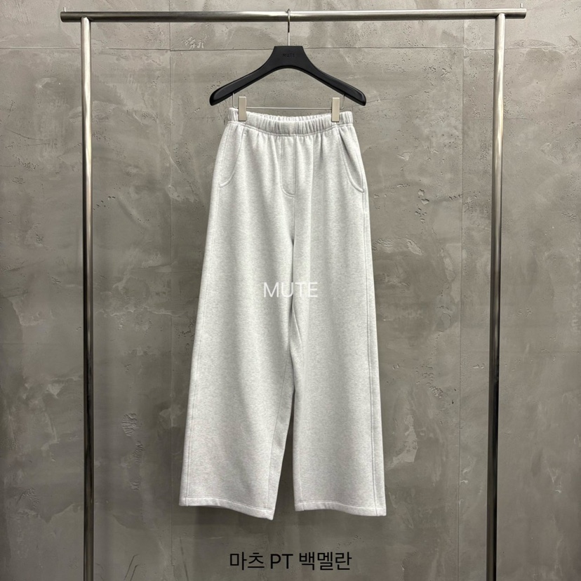 MUTE-P韓國直郵㊣女裝新品推薦職業真品時尚人氣休閑休閑褲MUTE休閑褲圖色6灰白色