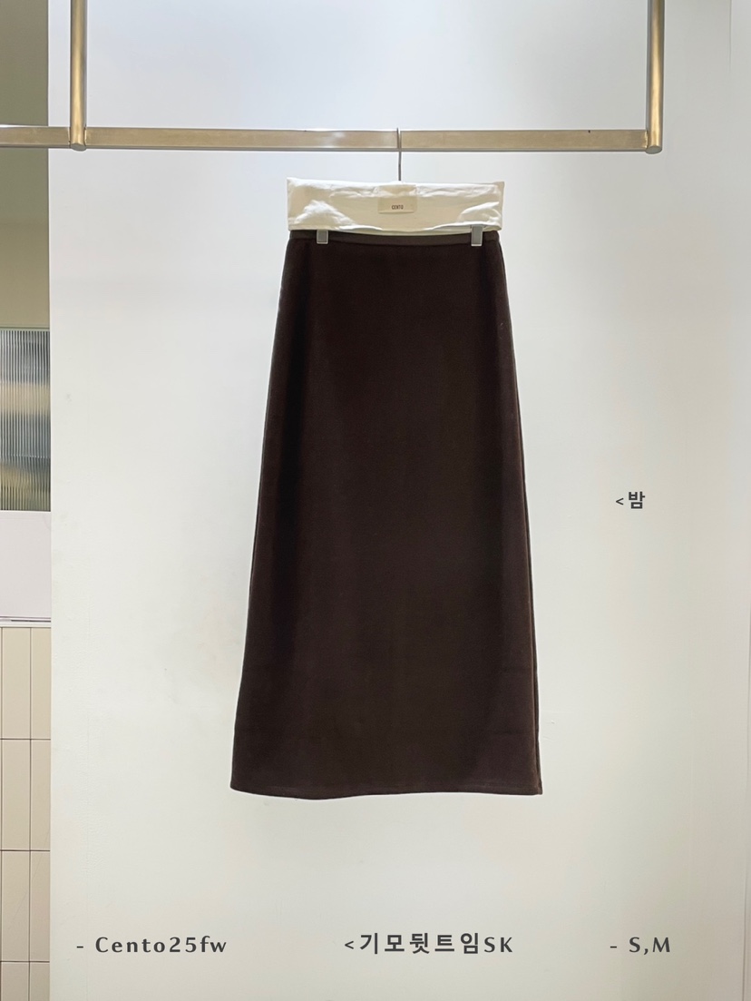 CENTO東大門㊣代購女士新款人氣真品25秋冬時尚推薦長裙加絨CENTO長裙圖色1棕色