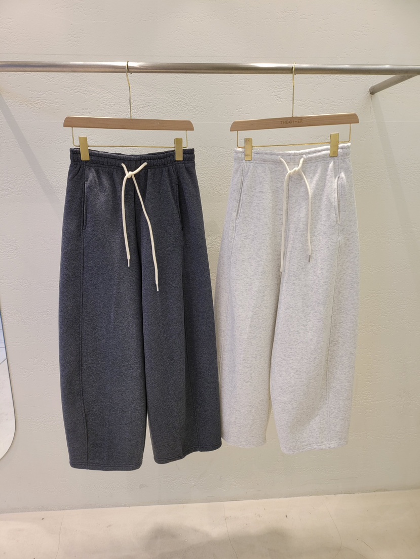 THE OTHER韓國直郵㊣女裝新品真品25秋冬休閑褲羊毛衫加絨THE OTHER休閑褲