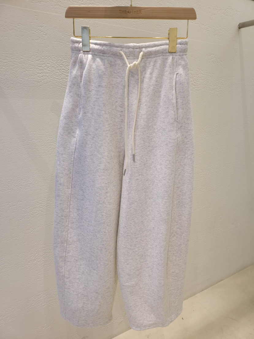 THE OTHER韓國直郵㊣女裝新品真品25秋冬休閑褲羊毛衫加絨THE OTHER休閑褲圖色1