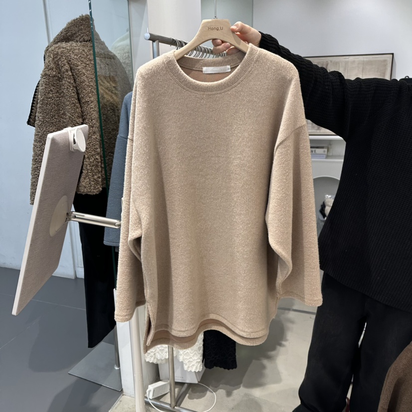 HONG.U東大門㊣實拍女士新品時尚推薦人氣熱賣真品長袖T恤HONG.U長袖T恤圖色2